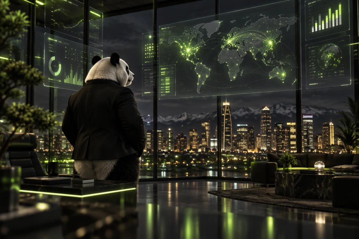 Panda Intelligence operations room overlooking Denver
